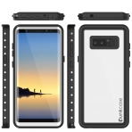 PUNKcase Samsung Galaxy Note 8 Studstar Serisi Su Geirmez Klf (MIL-STD-810G)-White