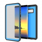 PUNKcase Samsung Galaxy Note 8 Studstar Serisi Su Geirmez Klf (MIL-STD-810G)-Light Blue