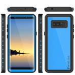 PUNKcase Samsung Galaxy Note 8 Studstar Serisi Su Geirmez Klf (MIL-STD-810G)-Light Blue
