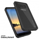 PUNKcase Samsung Galaxy Note 8 Studstar Serisi Su Geirmez Klf (MIL-STD-810G)-Clear