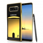 PUNKcase Samsung Note 8 Lucid Serisi Kartlkl Klf (MIL-STD-810G)-Gold