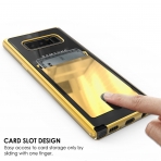 PUNKcase Samsung Note 8 Lucid Serisi Kartlkl Klf (MIL-STD-810G)-Gold