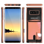 PUNKcase Samsung Note 8 Lucid Serisi Kartlkl Klf (MIL-STD-810G)-Rose Gold