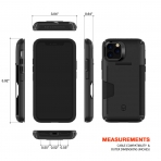 Patchworks Apple iPhone 11 Pro Max Level Czdan Klf (MIL-STD-810G)-Black