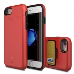 Patchworks iPhone 7 Czdan Klf (Mil-STD-810G)-Red