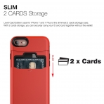 Patchworks iPhone 7 Czdan Klf (Mil-STD-810G)-Red