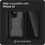 Patchworks Solid Serisi iPhone 14 Klf (MIL-STD-810G)