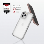 Patchworks iPhone 12 Lumina Serisi Klf (MIL-STD-810G)-Clear