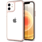 Patchworks iPhone 12 Lumina Serisi Klf (MIL-STD-810G)-Clear Pink