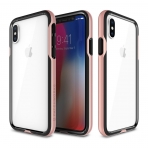 Patchworks iPhone X Level Silhouette Bumper Klf (MIL-STD-810G)-Rose Gold