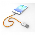 Pawtec Lightning to USB Kablo (1M)-Tangerine Orange