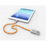 Pawtec Lightning to USB Kablo (1M)-Tangerine Orange