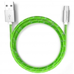 Pawtec USB 2.0 A Male to Mikro B USB arj Kablosu-Lime Green