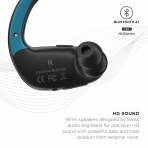 Phaiser BHS-530 Bluetooth Ense Tipi Kulaklk-Oceanblue