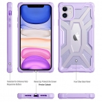 Poetic Apple iPhone 11 Affinity Serisi Klf (MIL-STD 810G)-Purple