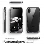 Poetic Apple iPhone XS / X Lucent Kaplama Bumper Klf-Black