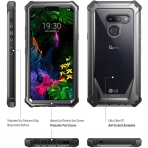 Poetic LG G8 ThinQ Guardian Serisi Klf (MIL-STD-810G)-Black