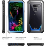 Poetic LG G8 ThinQ Guardian Serisi Klf (MIL-STD-810G)-Blue