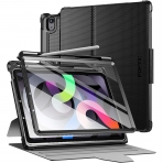 Poetic Explorer Serisi iPad Air 5 360 Derece Standl Klf (10.9 in)-Black