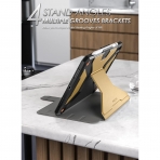 Poetic Explorer Serisi iPad 10.Nesil 360 Derece Standl Klf (10.9 in)-Khaki Yellow