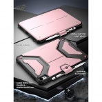 Poetic Explorer Serisi iPad 10.Nesil 360 Derece Standl Klf (10.9 in)-Light Pink