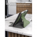 Poetic Explorer Serisi iPad 10.Nesil 360 Derece Standl Klf (10.9 in)-Military Green
