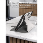 Poetic Explorer Serisi iPad 10.Nesil 360 Derece Standl Klf (10.9 in)-Space Gray