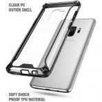 Poetic Galaxy S9 Affinity Bumper Klf-Clear-Black