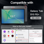 JETech Galaxy Tab S10 FE Plus Rotating Klf-Black