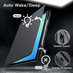 JETech Galaxy Tab S10 FE Plus Rotating Klf-Grey