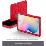 Poetic Galaxy Tab S6 Lite TurtleSkin Serisi Klf (10.4 in)-Red