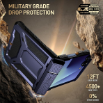 Poetic Galaxy Z Flip 7 Spartan Klf-Midnight Blue 