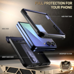 Poetic Galaxy Z Flip 7 Spartan Klf-Midnight Blue 