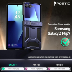 Poetic Galaxy Z Flip 7 Spartan Klf-Midnight Blue 