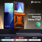 Poetic Galaxy Z Flip 7 Spartan Klf-Metallic Orange 