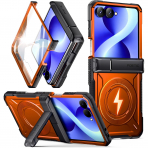 Poetic Galaxy Z Flip 8 MagSafe Darbe Korumal� K�l�f-Metallic Orange