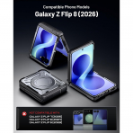 Poetic Galaxy Z Flip 8 MagSafe Darbe Korumal� K�l�f-Gun Metal