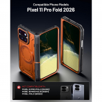 Poetic Google Pixel 11 Pro Fold Tam Korumal� K�l�f -Metallic Orange