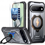 Poetic Google Pixel 11 Pro XL D�ner Standl� K�l�f-Metallic Gun Metal
