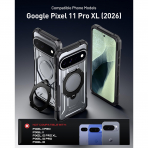 Poetic Google Pixel 11 Pro XL D�ner Standl� K�l�f-Metallic Gun Metal
