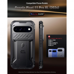 Poetic Google Pixel 11 Pro XL Standl� Tam Koruma K�l�f -Black
