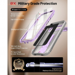 Poetic Google Pixel 11 Pro XL Standl� Tam Koruma K�l�f -Purple