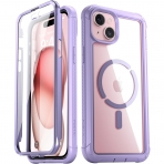 Poetic Guardian MagPro Serisi Apple iPhone 15 Klf -Purple