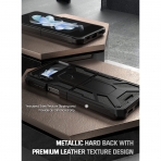 Poetic Spartan Serisi Galaxy Z Flip 4 Klf (MIL-STD-810G)-Matte Black