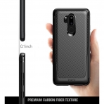 Poetic LG G7 ThinQ Karbon Fiber Dokulu Klf