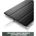 Poetic iPad Lumos X Serisi Kalem Blmeli Klf (10.2 in)-Black
