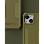 Poetic Neon Serisi iPhone 13 Darbeye Dayankl Koruyucu Klf-Military Green