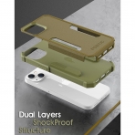 Poetic Neon Serisi iPhone 13 Mini Darbeye Dayankl Koruyucu Klf-Military Green