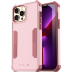 Poetic Neon Serisi iPhone 13 Pro Max Darbeye Dayankl Koruyucu Klf-Pink