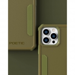 Poetic Neon Serisi iPhone 13 Pro Max Darbeye Dayankl Koruyucu Klf-Military Green